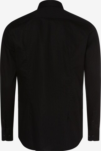 BOSS - Ajuste estrecho Camisa 'Hank' en negro