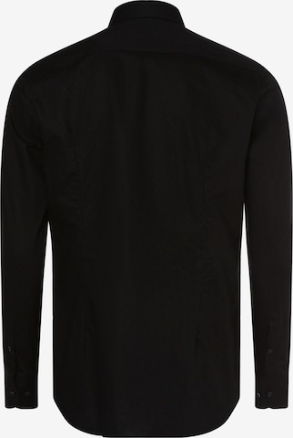 BOSS Black Slim fit Overhemd 'Hank' in Zwart