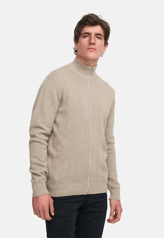 Kronstadt Knit cardigan 'Carlo' in Beige