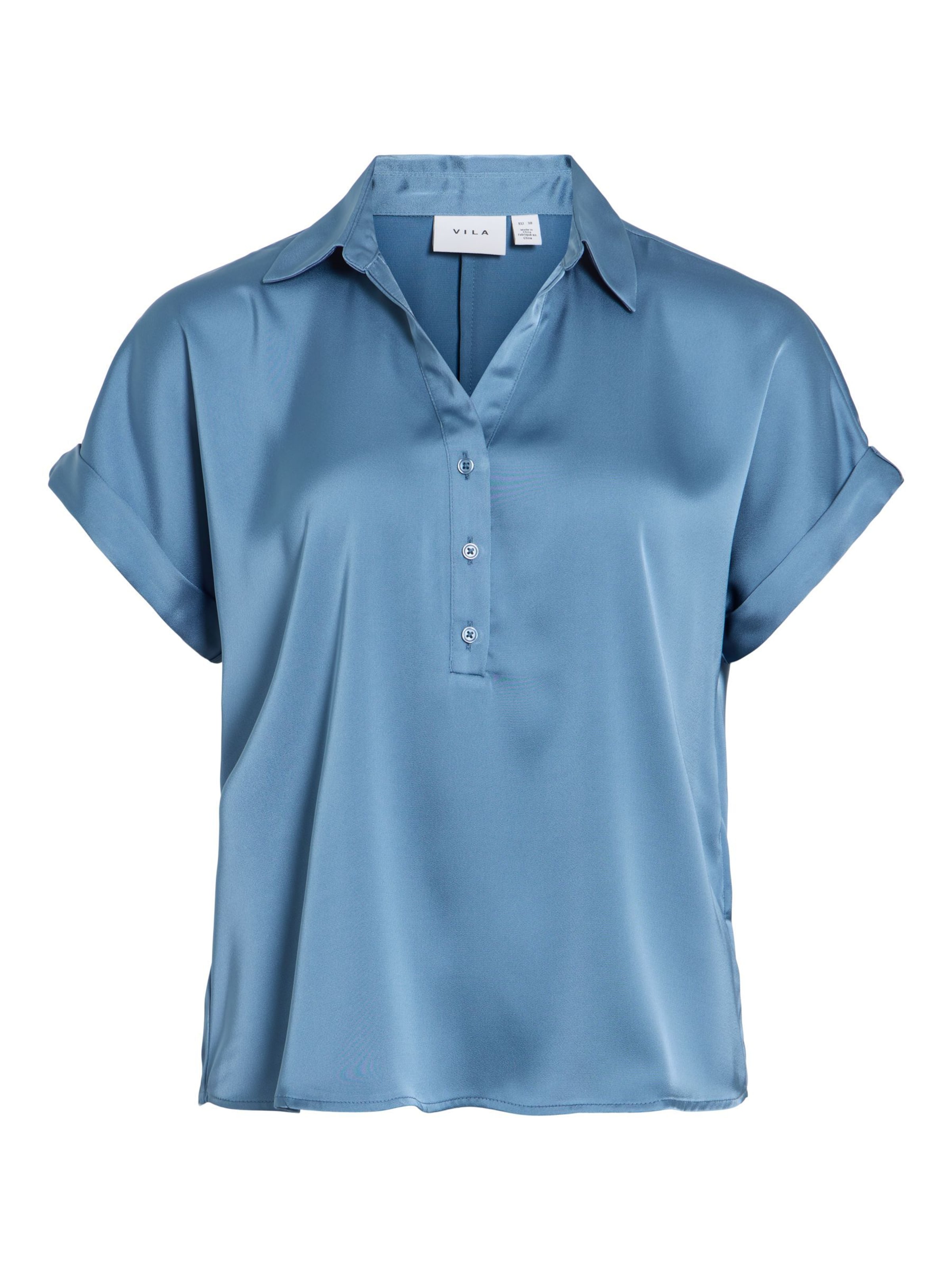 VILA Blouse 'VIEnna Ravenna' in Blue: front