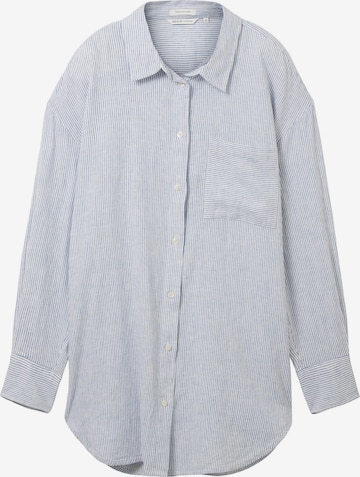 TOM TAILOR DENIM Blouse in Blue: front