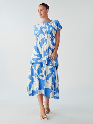Willa Dress 'TEDDY' in Blue: front