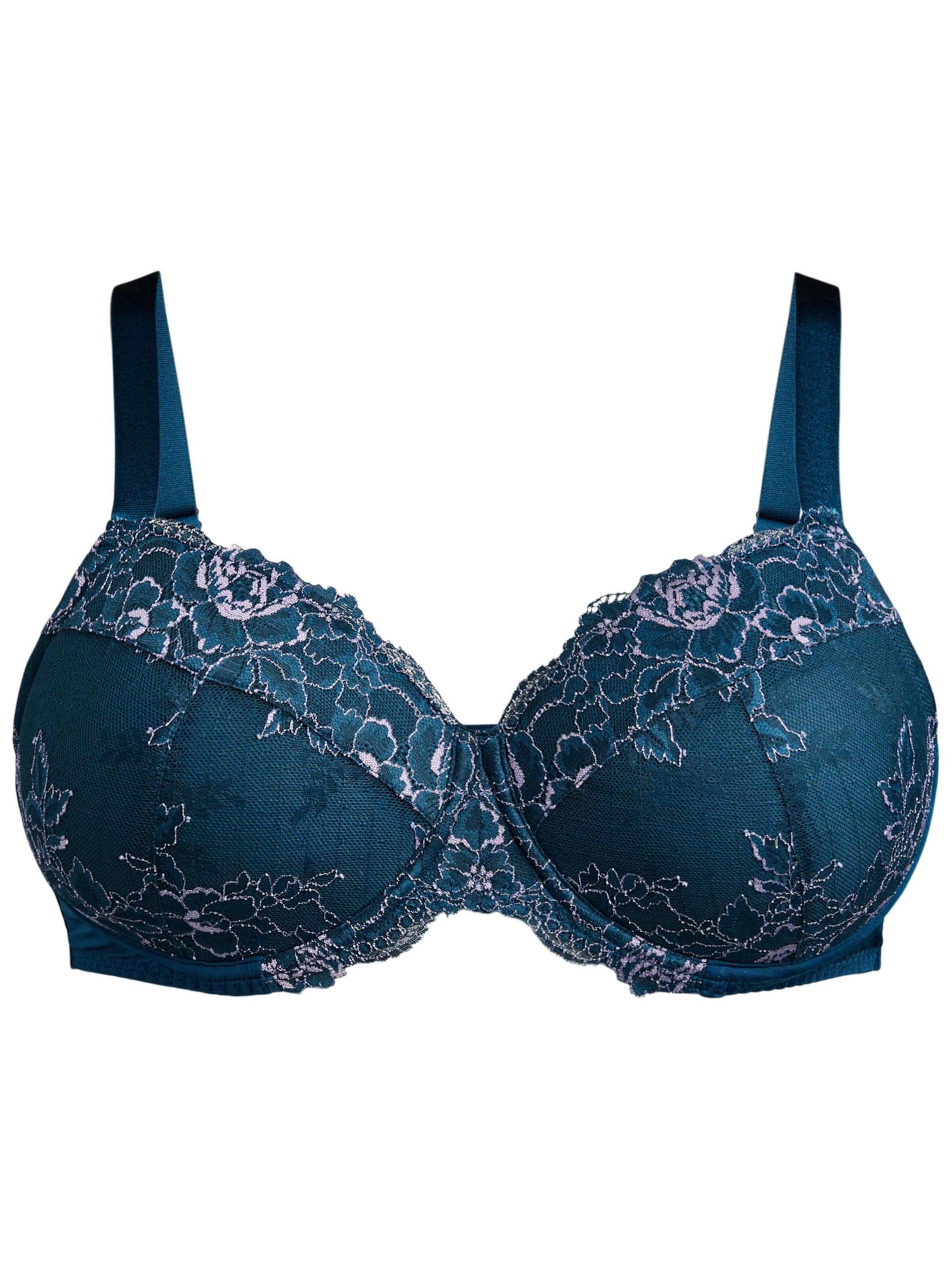 Devoted by Zizzi Push-up BH 'LASTA' i blå: forside
