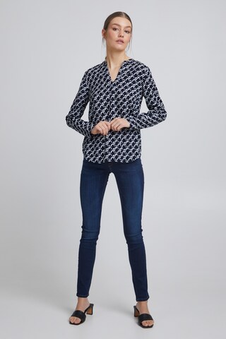 ICHI - Blusa 'BRUCE' em azul