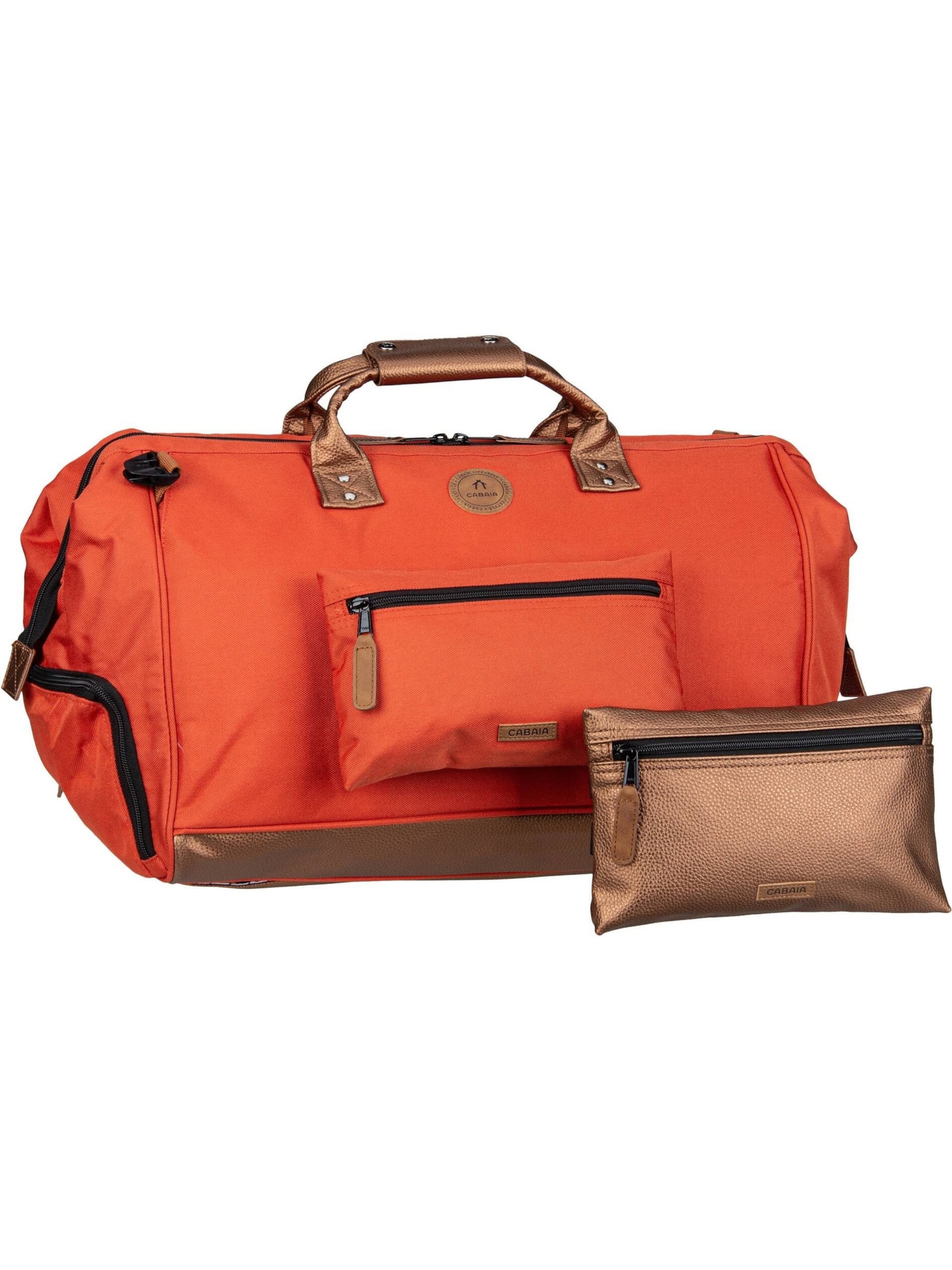 Cabaia Travel Bag in Orange: front