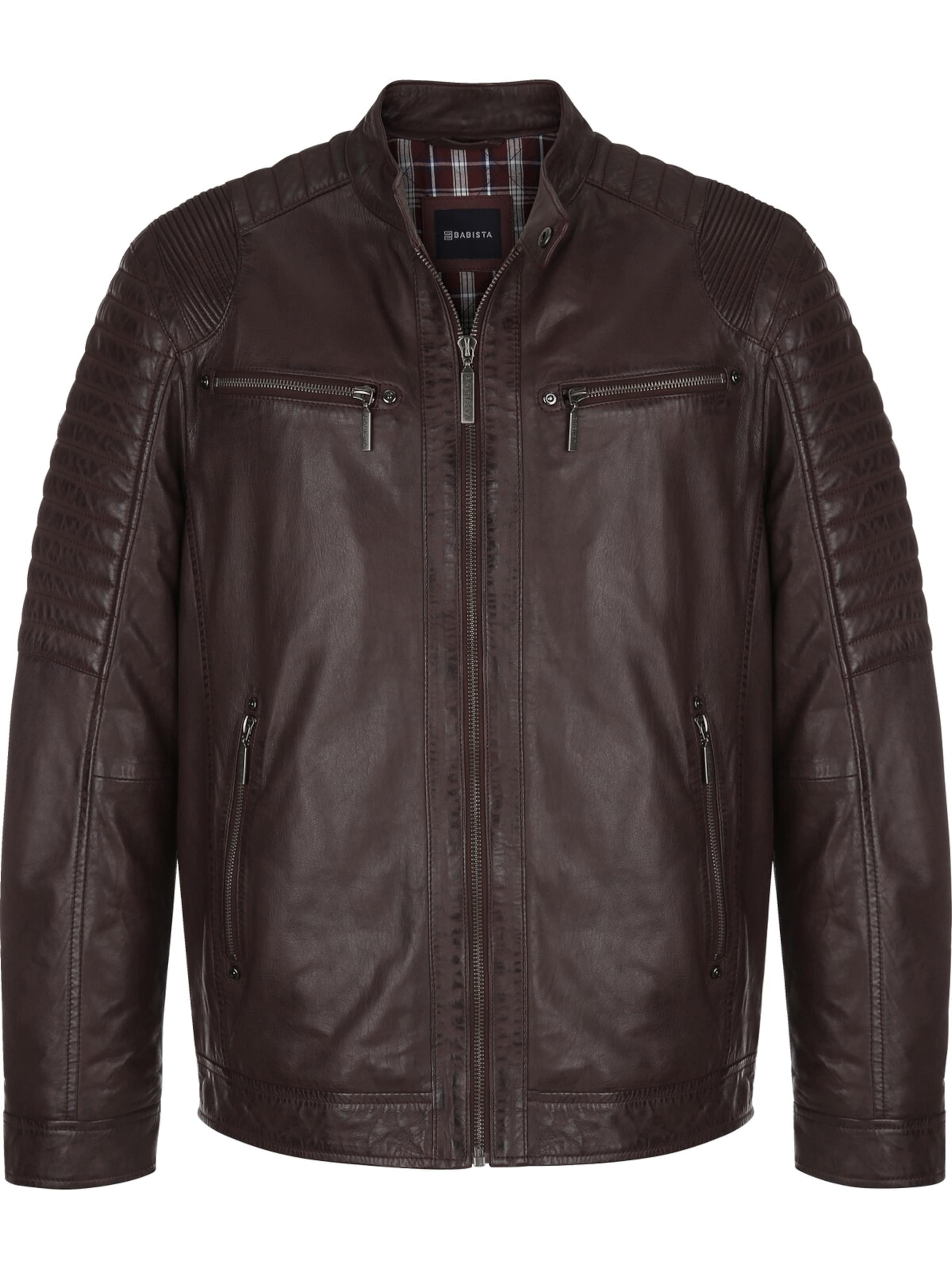 BABISTA Lederjacke ' Sirenetto ' in Rot: Vorderseite