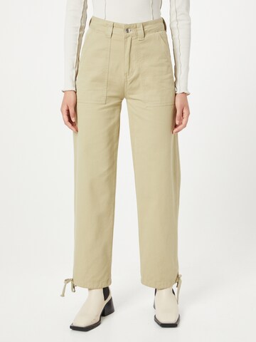 Warehouse Regular Trousers in Green: front