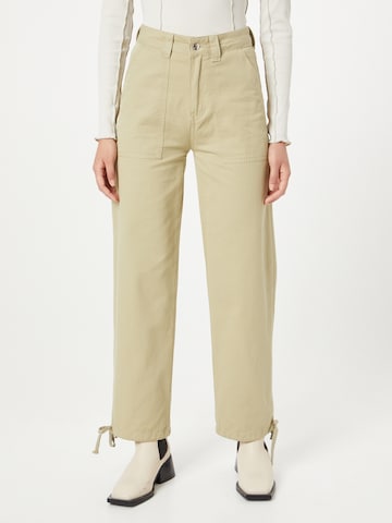 Warehouse Regular Pants in Green: front