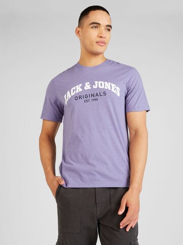 JACK & JONES T-shirt 'BRAD' i lila: framsida