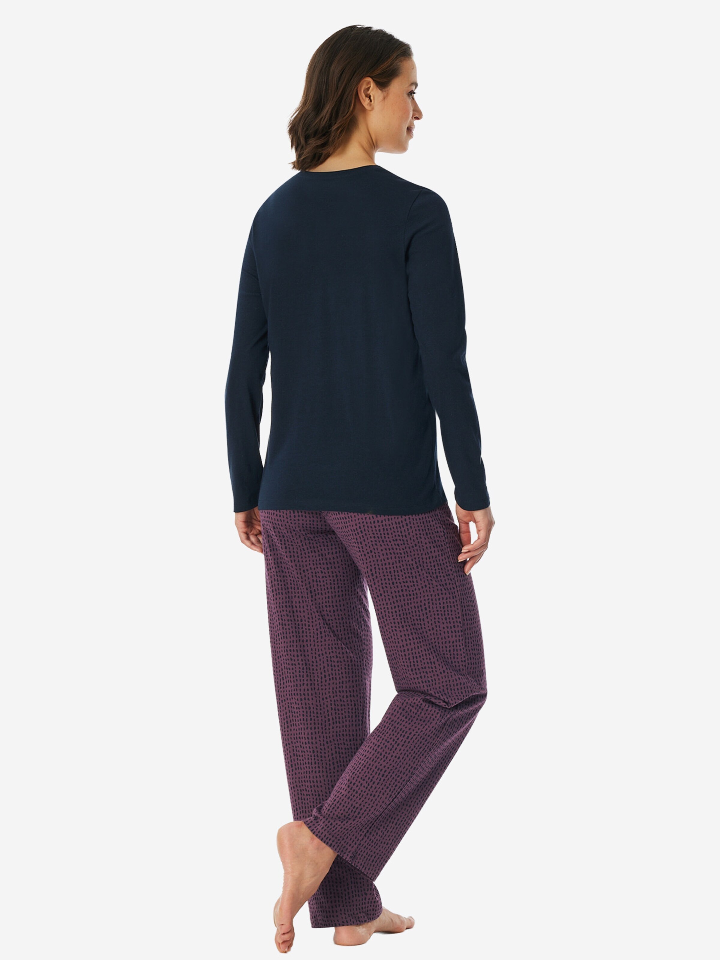 uncover by SCHIESSER Pyjama 'Nightwear'‌‌‌‌‌‌‌ in Blau