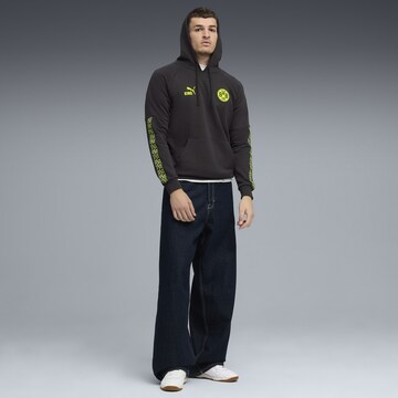 PUMA Sweatshirt 'Borussia Dortmund King' in Grijs