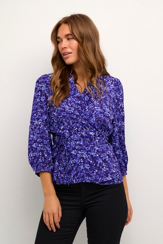 Kaffe - Blusa 'Bina' em roxo: frente