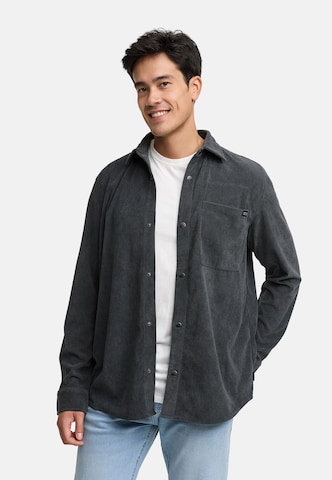 Chemise 'Nemoto' INDICODE JEANS en gris : devant