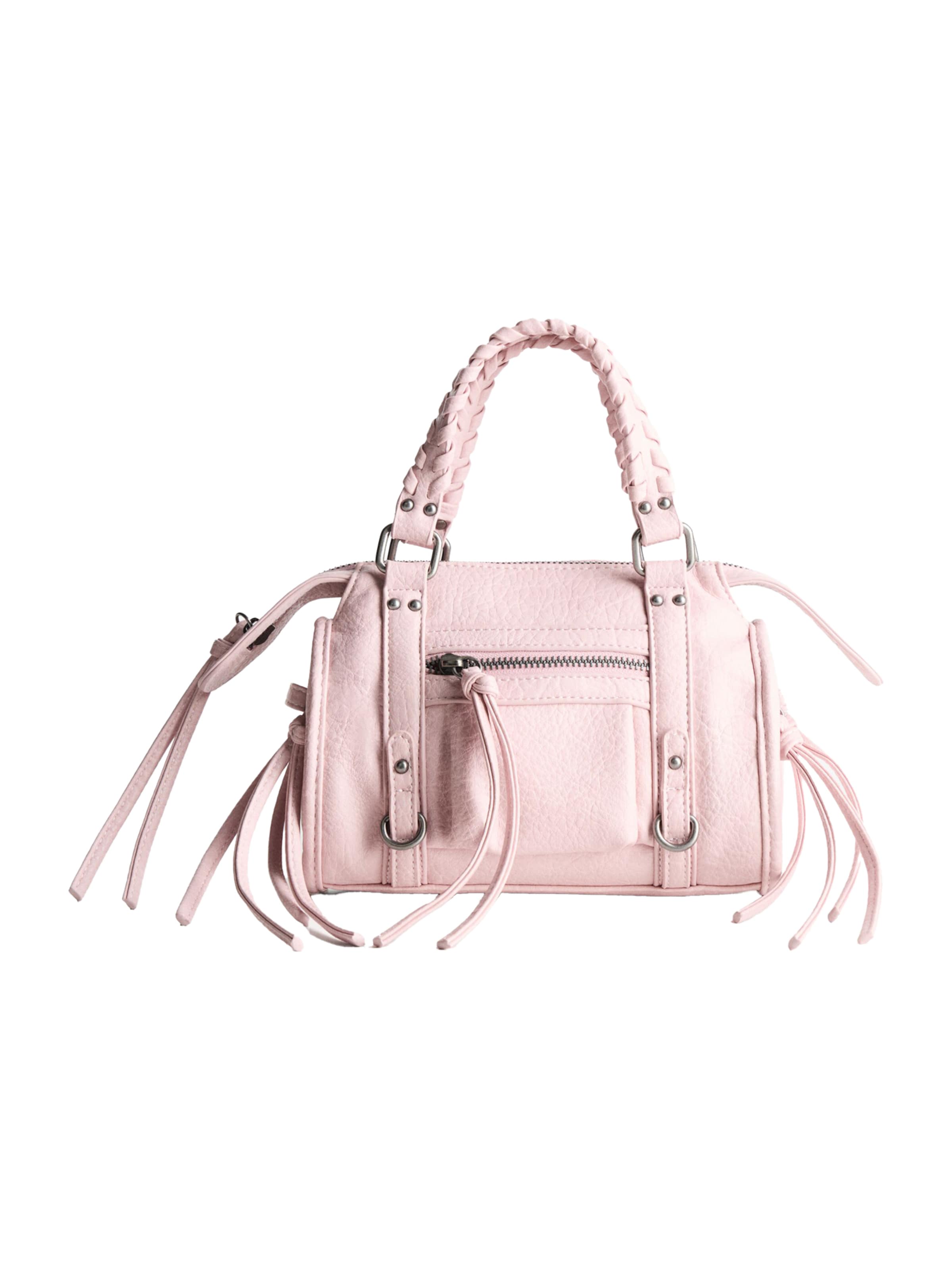 BershkaRučna torbica - roza boja: prednji dio