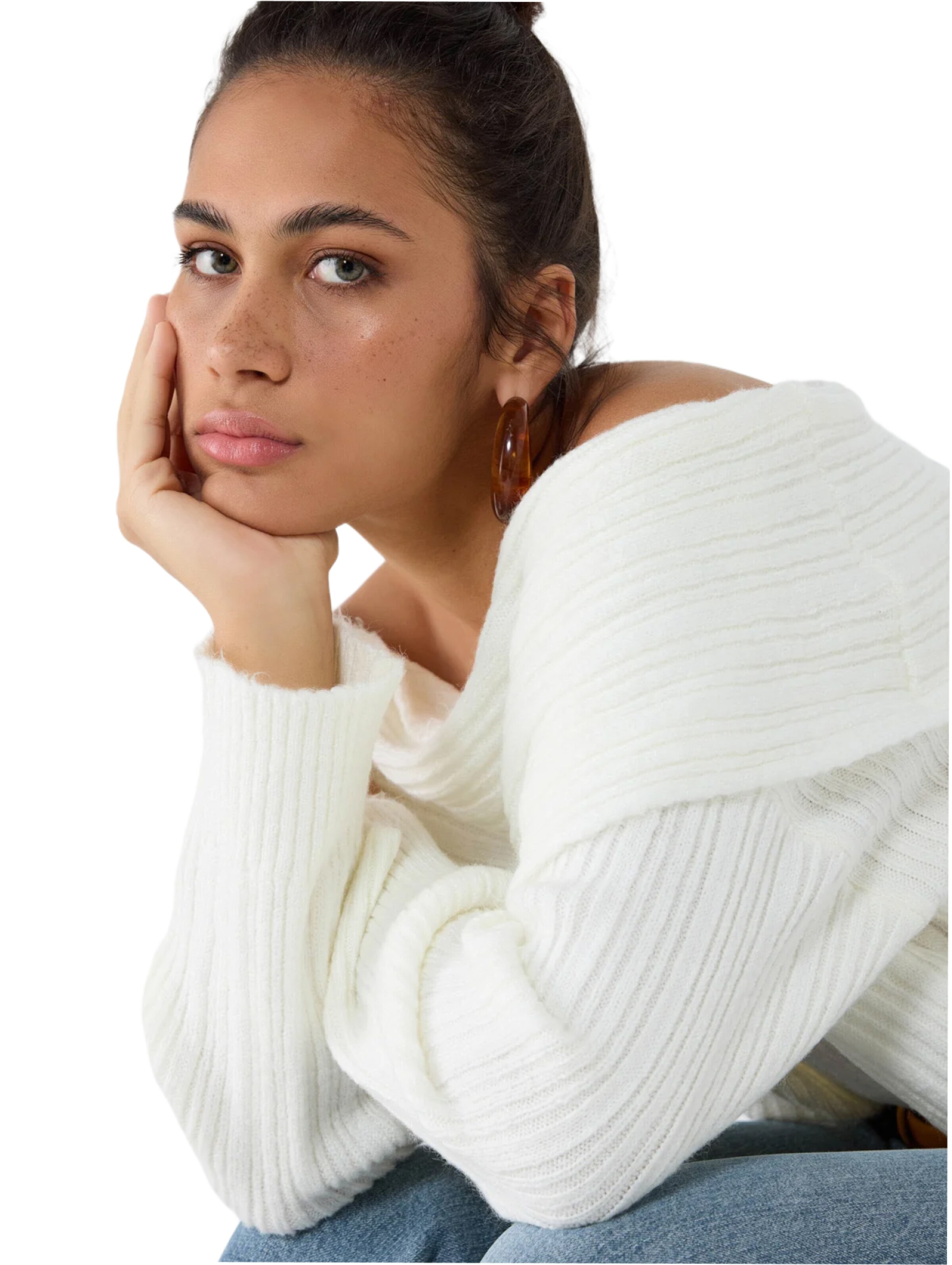 No Matter What Sweater in White