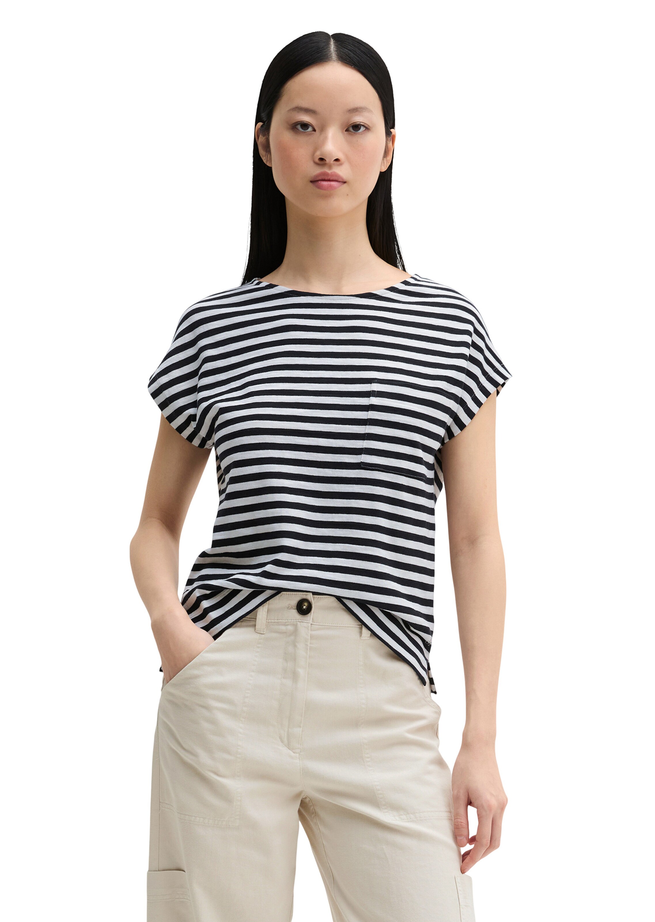 Marc O'Polo T-Shirt in Schwarz: Vorderseite