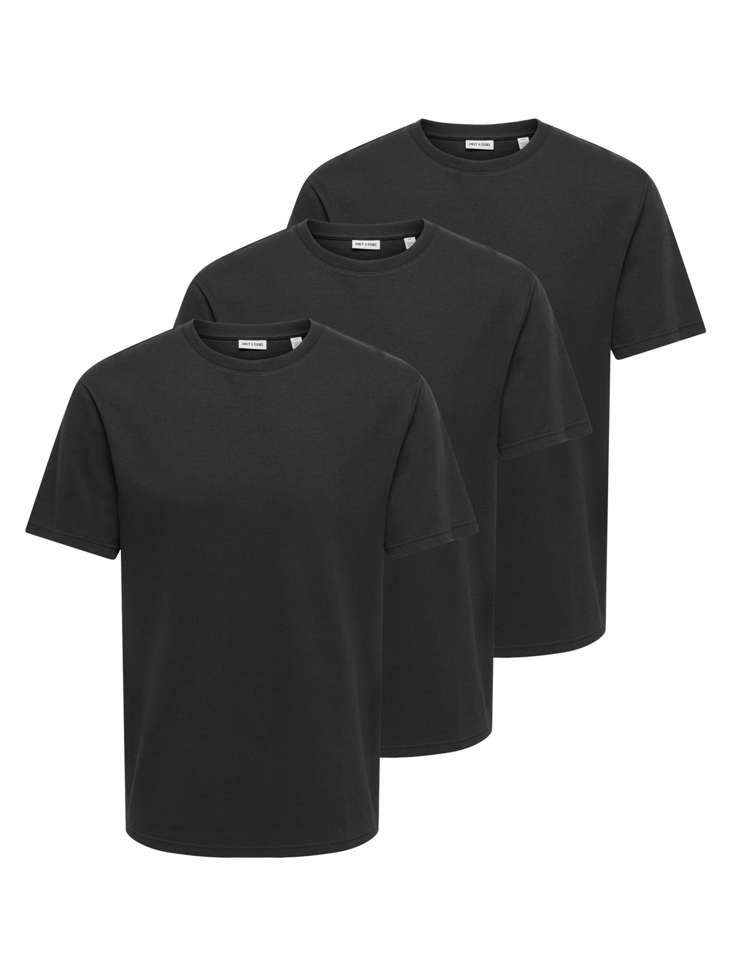 Only & Sons Shirt 'Caspian'‌‌‌‌ in Schwarz: Vorderseite