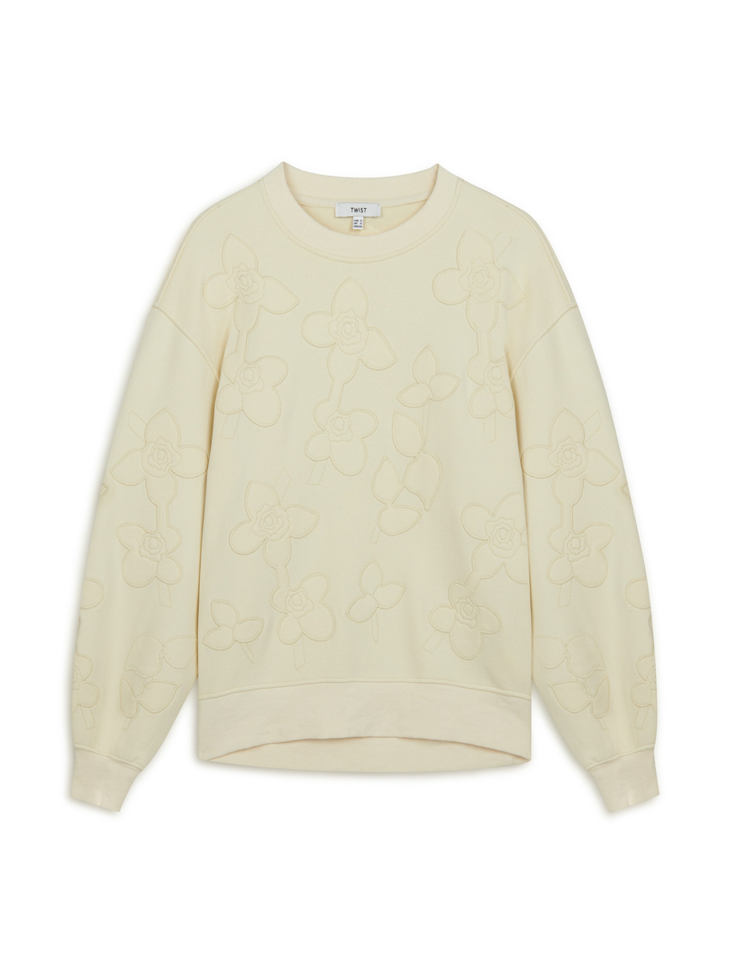 Twist Trui in Beige: voorkant