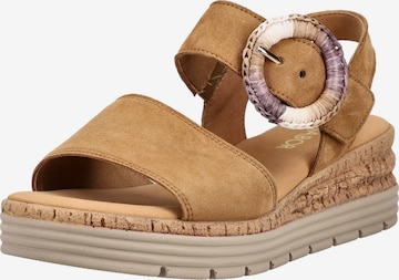 Sandales GABOR en marron : devant