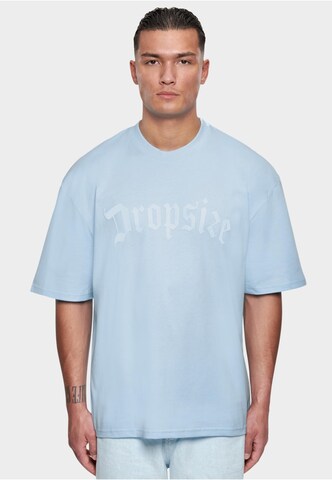 T-Shirt Dropsize en bleu : devant