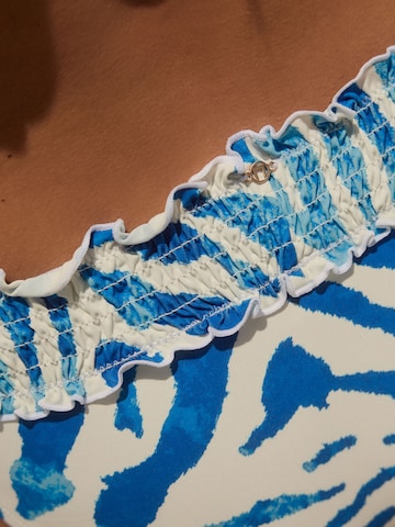 Bandeau Sutien costum de baie de la Next pe albastru