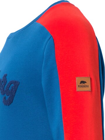 FORSBERG Sweatshirt 'mit Vintage Logo Sweatshirt' in Blue