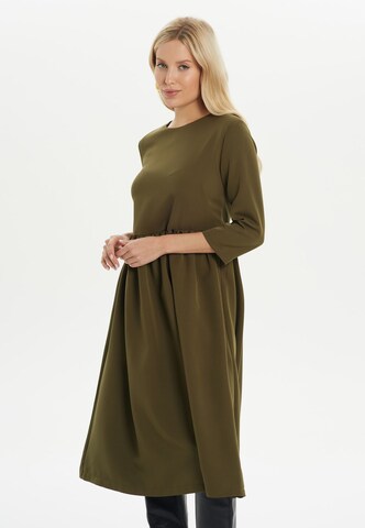 Awesome Apparel Dress in Green: front