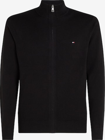 Vestes en maille TOMMY HILFIGER en noir : devant