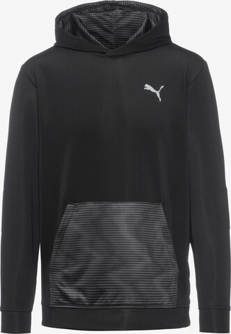 PUMA Athletic Sweatshirt in Black: front