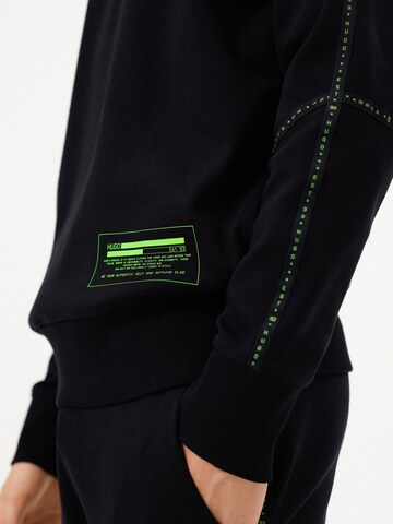 HUGO Sweatshirt 'Denry' in Schwarz