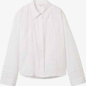 TOM TAILOR Blouse in Wit: voorkant