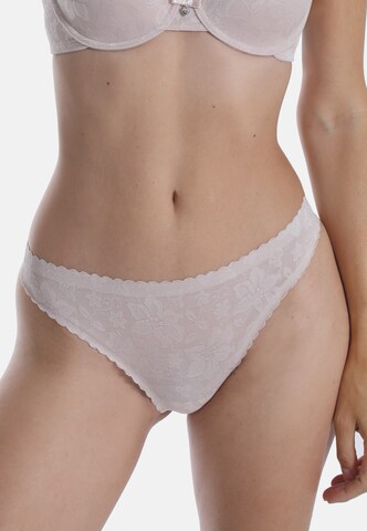 sassa String 'HIBISCUS' in Beige: voorkant