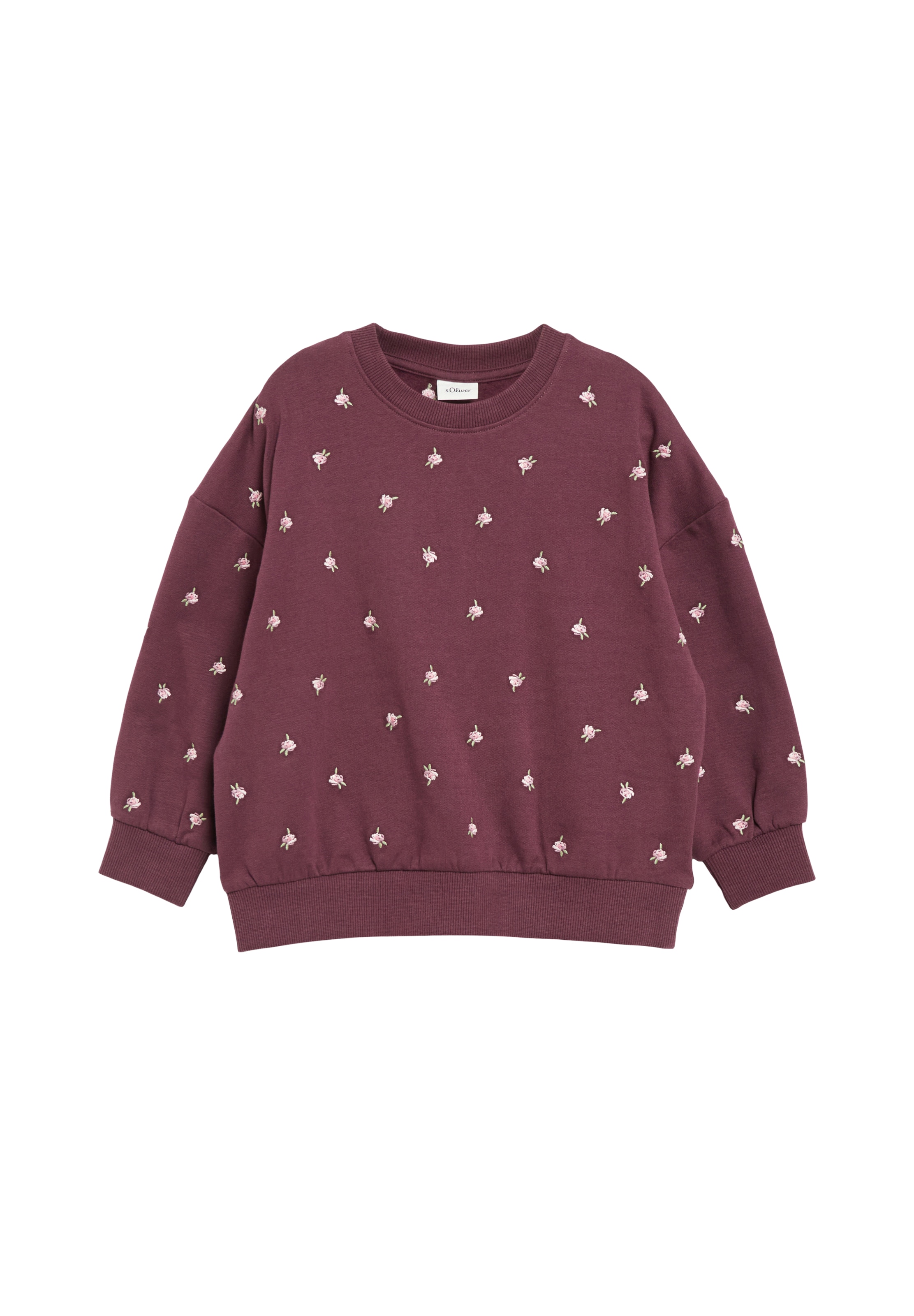 s.Oliver Sweatshirt in Lila: voorkant