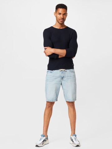 Coupe regular Pull-over 'THEO' JACK & JONES en bleu