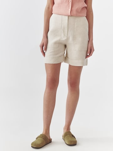 TATUUM Normální Kalhoty 'ERIO' – béžová: přední strana