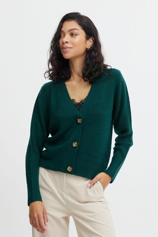 b.young Knit Cardigan 'NORA' in Green: front