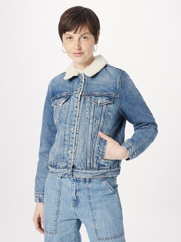 LEVI'S ® Přechodná bunda 'Original Sherpa Trucker' – modrá: přední strana