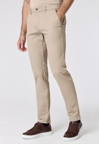 ROY ROBSON Slimfit Hose in Beige: Vorderseite