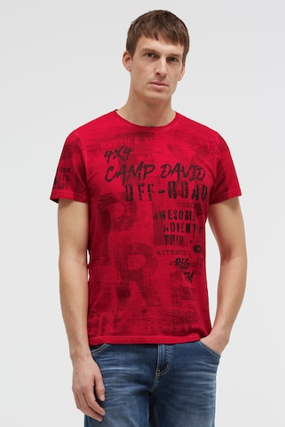 CAMP DAVID Shirt in Orange: front