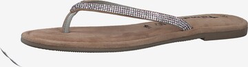 Tongs TAMARIS en marron : devant