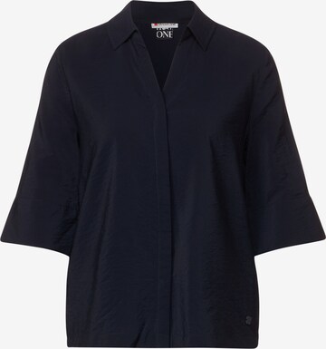 STREET ONE Blouse in Blauw: voorkant