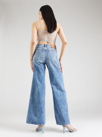 DIESEL Wide leg Jeans 'D-AKEMI' in Blauw
