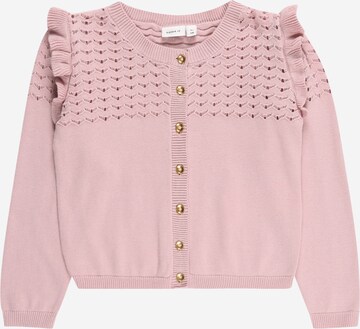 NAME IT Knit cardigan in Pink: front