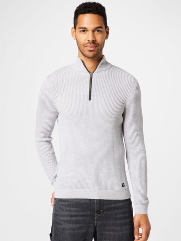 TOM TAILOR DENIM Trui in Grijs: voorkant
