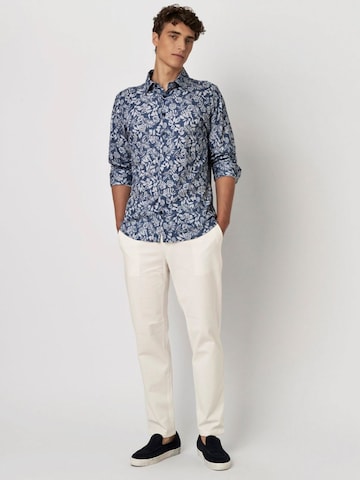 DESOTO Slim fit Overhemd in Blauw