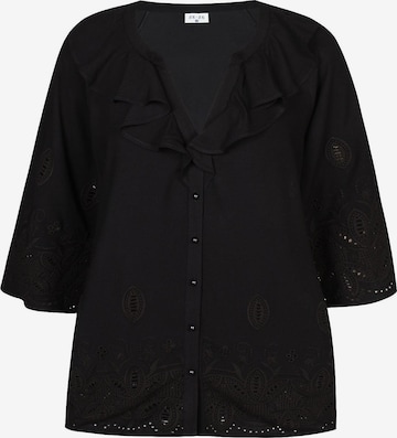 ze-ze Bluse 'Doris 082' i sort: forside