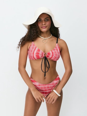 C&City Trojúhelníková Bikiny – červená: přední strana