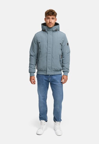 INDICODE JEANS Winterjas 'Albanos ' in Blauw
