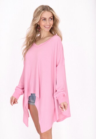 IZIA Oversizeshirt in Pink: Vorderseite