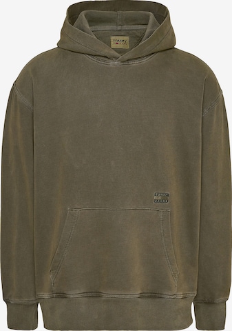 Tommy Jeans Sweatshirt 'Essential' in Groen: voorkant